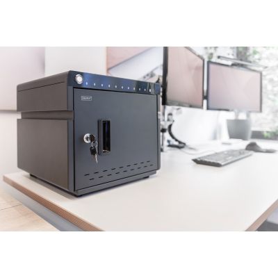 16. Digitus Mobilna desktopowa stacja ładowania do 10 notebooków/tabletów do 13 cala, UV-C, USB-C