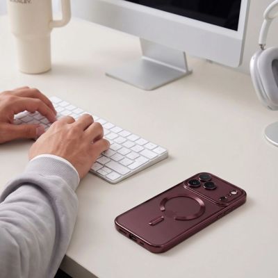 9. Etui Tech-Protect MagFlex na iPhone 18 Pro Max / 17 Pro Max - burgundowe