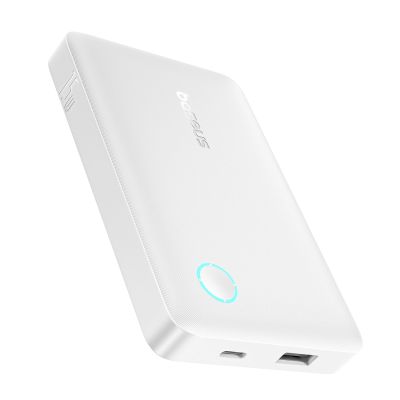 2. Powerbank Baseus EnerFill FP11 10000mAh 15W z białym kablem USB-C 20V/3A 30cm - biały