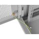 6. Szafa instalacyjna rack wisząca 19" 9U 600X450 szara drzwi perforowane Lanberg (flat pack)