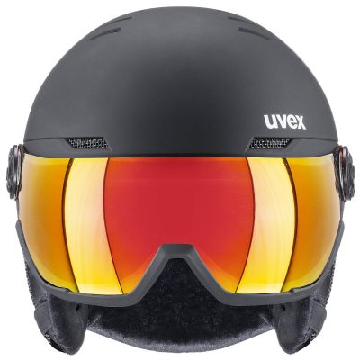 4. Kask narciarski unisex Uvex Wanted visor z aktywnym systemem wentylacji czarny (56/6/262/10)