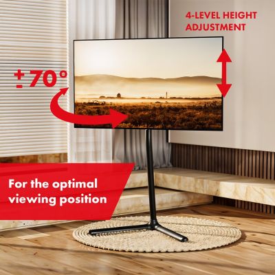 6. MACLEAN UCHWYT STOJAK PODŁOGOWY DO TELEWIZORA, 32-70", MAX. VESA 400X400, MAX. 40KG MC-494