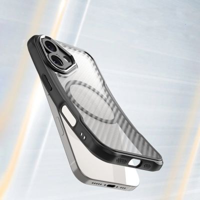 4. Etui silikonowe Leading Series MagSafe do iPhone 16 Plus - czarne