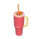 20. Kubek termiczny ze słomką Kambukka Rio Tumbler 950ml, Pink Papaya