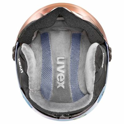 5. Uvex Skihelm rocket jr visor Lawenda
