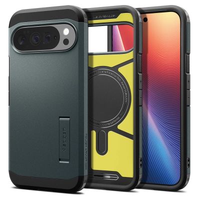 2. Etui Spigen Tough Armor Mag MagSafe na Google Pixel 10 Pro XL - zielone