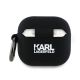 2. Etui Karl Lagerfeld Silicone Karl&Chaupette Head 3D na AirPods 4 - czarne