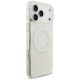 4. Etui Guess IML Flowers Allover Electroplated with Pearl Strap MagSafe na iPhone 18 Pro Max / 17 Pro Max - białe