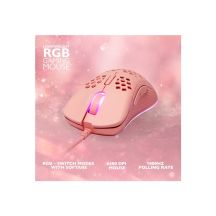 Deltaco Gaming GAM-108-P klawiatura USB Różowy