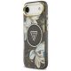 2. Etui Guess IML Glitter Flowers Triangle MagSafe do iPhone Air - czarne