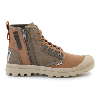 4. Palladium Men's Pampa Detroit Zip SU 04612-961-M Dusky Green/Brown