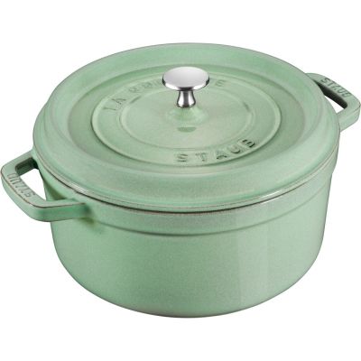 7. Garnek żeliwny okrągły STAUB 40508-706-0 - 5,2 ltr miętowy