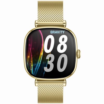 8. Smartwatch Gravity Złoty Bransoleta + Pasek GT32-1