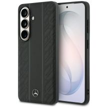 Etui Mercedes Laurel Leaves Vertical Stripes MagSafe na Samsung Galaxy S26 - czarne