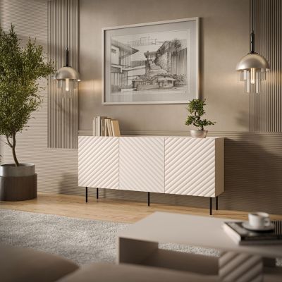 3. Komoda 3D LUCCA 165x40x80 kaszmir