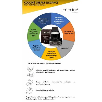 4. Pielęgnujący krem do obuwia średni brąz CREAM ELEGANCE Coccine