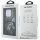 8. Etui Karl Lagerfeld Liquid Glitter Choupette Logo na iPhone 16 Pro - czarne