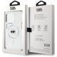 8. Etui Karl Lagerfeld IML Metal Karl Head MagSafe do iPhone 15 Pro Max biały