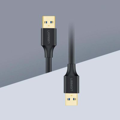 9. Kabel Ugreen US128 10370 USB-A 3.0 / USB-A 3.0 5Gb/s 1m - czarny