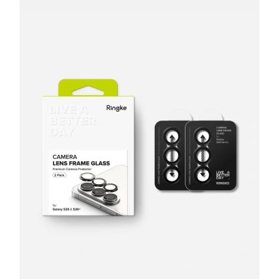 7. Osłona aparatu Ringke Camera Frame Protector 2-Pack na Samsung Galaxy S26 / S26+ - czarna