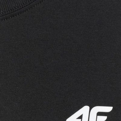 4. Koszulka męska 4F M3341 głęboka czerń 4FWMM00TTSHM3341 20S