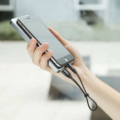 8. Kabel Baseus Nimble USB-A / Lightning 2A 0.23 m - czarny