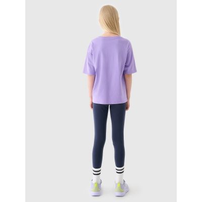 2. Legginsy dzianinowe dziewczęce 4F Junior 4FJRAW24TTIGF239-31S