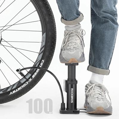 3. Pompka rowerowa Rockbros 4522L nożna ultralekka - czarna