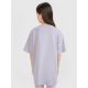 2. T-shirt oversize z nadrukiem dziewczęcy 4F 4FJRSS25TTSHF2646-25S