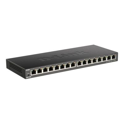 D-Link DGS-1016S Nie zarządzany Gigabit Ethernet (10/100/1000) Czarny