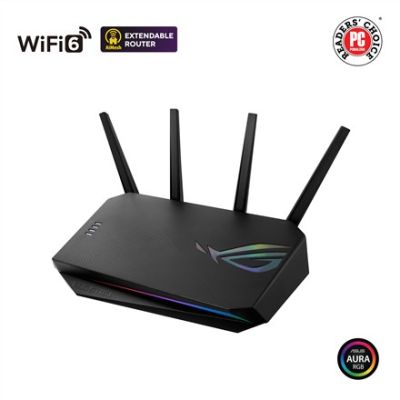 9. ASUS ROG STRIX GS-AX5400 router bezprzewodowy Gigabit Ethernet Dual-band (2.4 GHz/5 GHz) Czarny