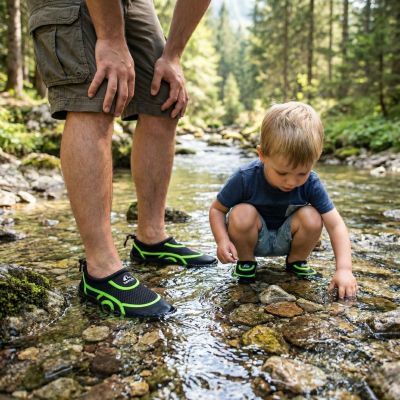 12. BUTY DO WODY JUNIOR BLACK/GREEN XQMAX R.32