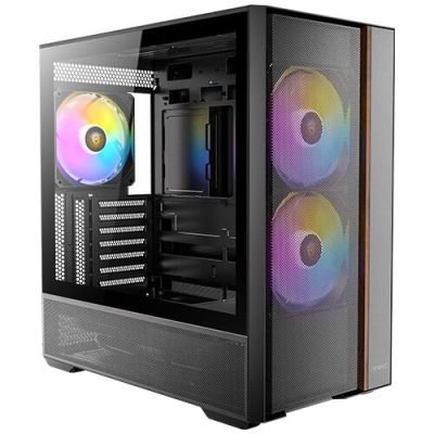 12. Antec FLUX REAR Midi Tower Czarny