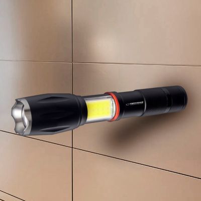 21. ESPERANZA ALUMINIOWA LATARKA ZE ŚWIATŁEM BOCZNYM COB DIONE EOT070