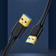10. Kabel Ugreen US128 10370 USB-A 3.0 / USB-A 3.0 5Gb/s 1m - czarny