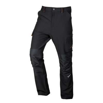 Spodnie robocze Mix&Match, 4 way stretch, czarno-pomarańczowe, rozmiar XXL