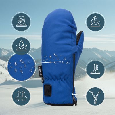 9. Rękawice zimowe Meteor Orel  XXS granatowy/czarny