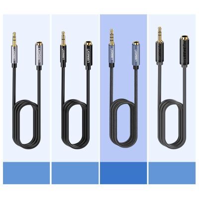 6. Ugreen adapter przejściówka mini jack 3,5mm 0,5m niebieski (AV118)