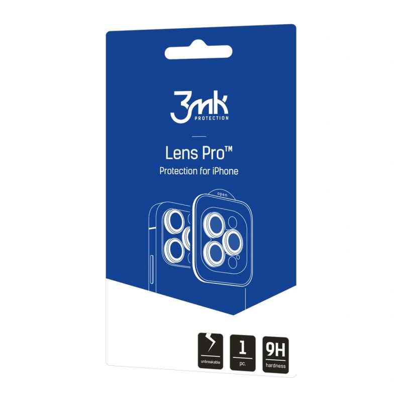 21. Szkło hartowane na obiektyw aparatu 3mk Lens Protection Pro do iPhone 17 Air - czarne