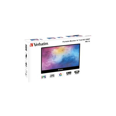 5. Verbatim 49590 monitor komputerowy 35,6 cm (14") 1920 x 1080 px Full HD LCD Czarny