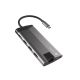 7. NATEC MULTIPORT ADAPTER FOWLER PLUS USB-C-> USB 3.0 3X, HDMI 4K, USB-C PD, RJ45, MICRO SD NMP-1690