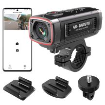 Kamera sportowa AKEEYO AKY-710S wideorejestrator 4K na kierownicę motocykl - czarna