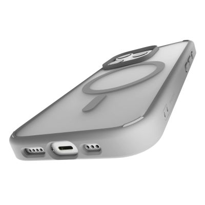 10. Etui silikonowe Puro Gradient MagSafe do iPhone 16 Pro - srebrne