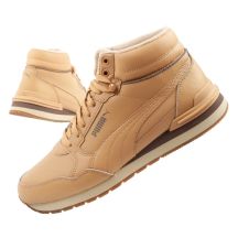 Puma ST Runner v4 Mid buty sportowe męskie sneakersy za kostkę brązowe