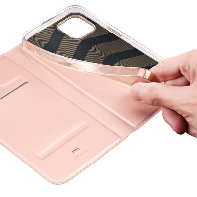 7. Dux Ducis Skin Pro kabura etui pokrowiec z klapką iPhone 14 Plus różowy