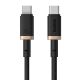 4. Kabel Baseus Dura Typ C-Typ C 100W 1m czarno-złoty