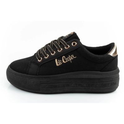 2. Lee Cooper buty sportowe damskie trampki modne czarne wygodne
