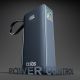 5. Powerbank SBS 10000 mAh 20W z wbudowanym kablem USB-C i wyświetlaczem cyfrowym - ciemnoszary