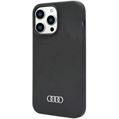 3. Etui Audi Silicone Case na iPhone 14 Pro Max- czarne