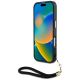 4. Etui Guess HC IML Leopard Triangle Cord Strap MagSafe do iPhone 16 - czarne